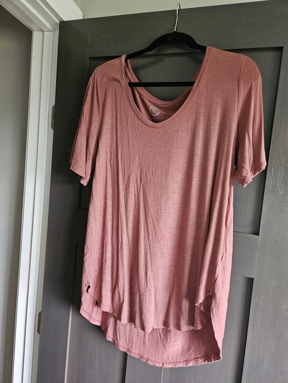 Maurices 24/7 Scoop Neck Tunic Top - Rose